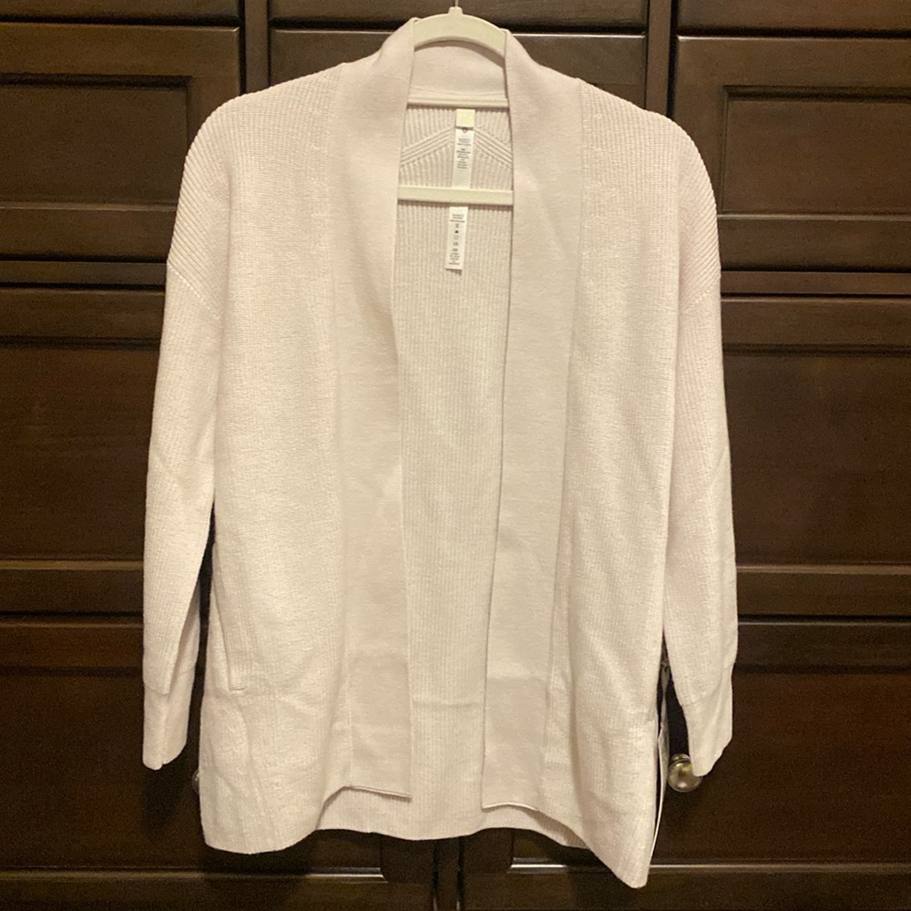 Lululemon Merino Wool-Blend Ribbed Long Wrap Sweater